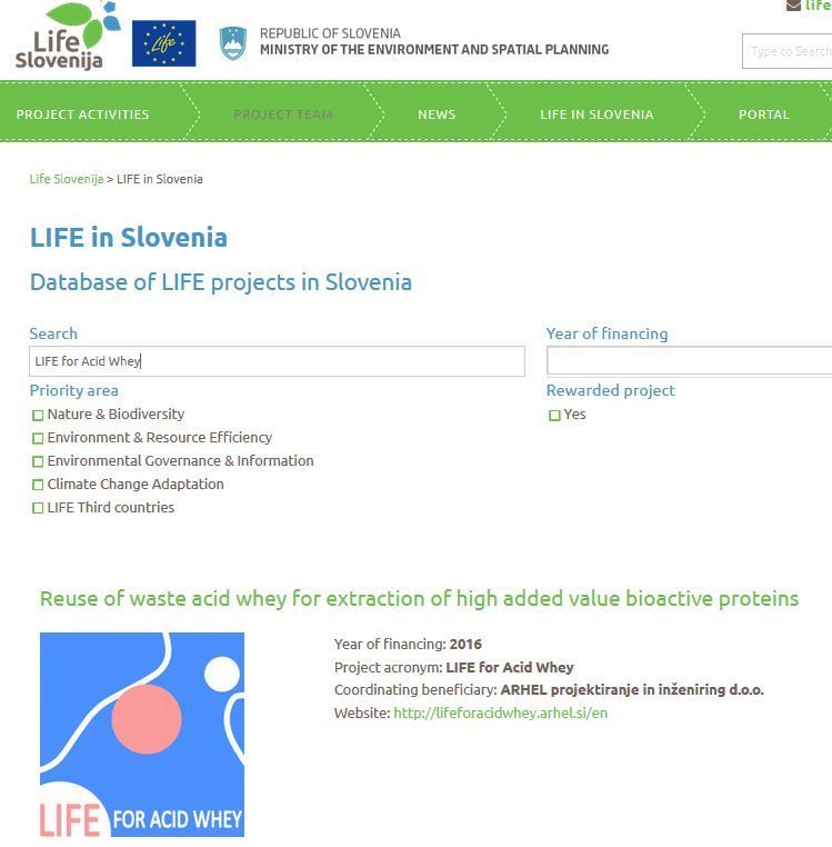 LIFE Slovenia Projekti LIFE v Sloveniji